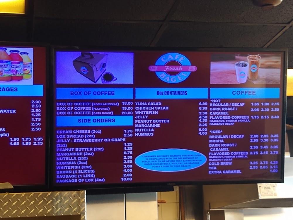 Cafe Fresh Bagel Menu image 2